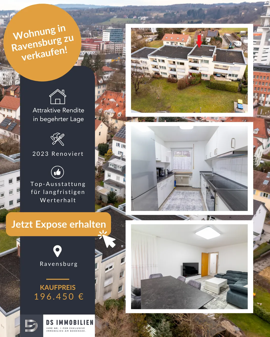Immobilienwerbung am Bodensee & in Ravensburg – Videocreatives & Social Ads für Makler