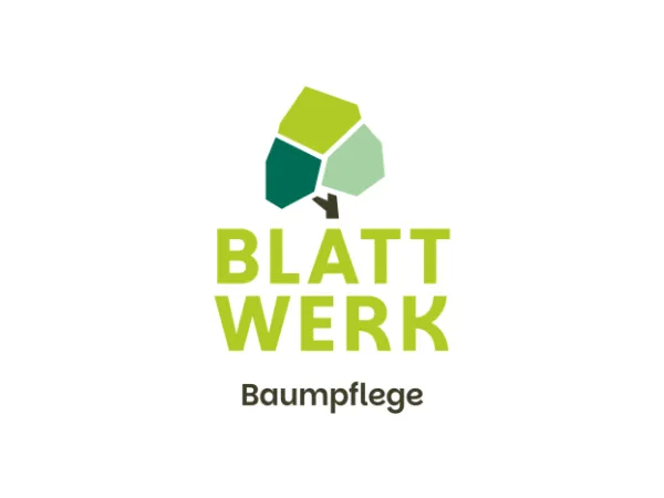 Baumpflege Blattwerk — Logo des Baumpflege-Betriebs in Rheinhessen
