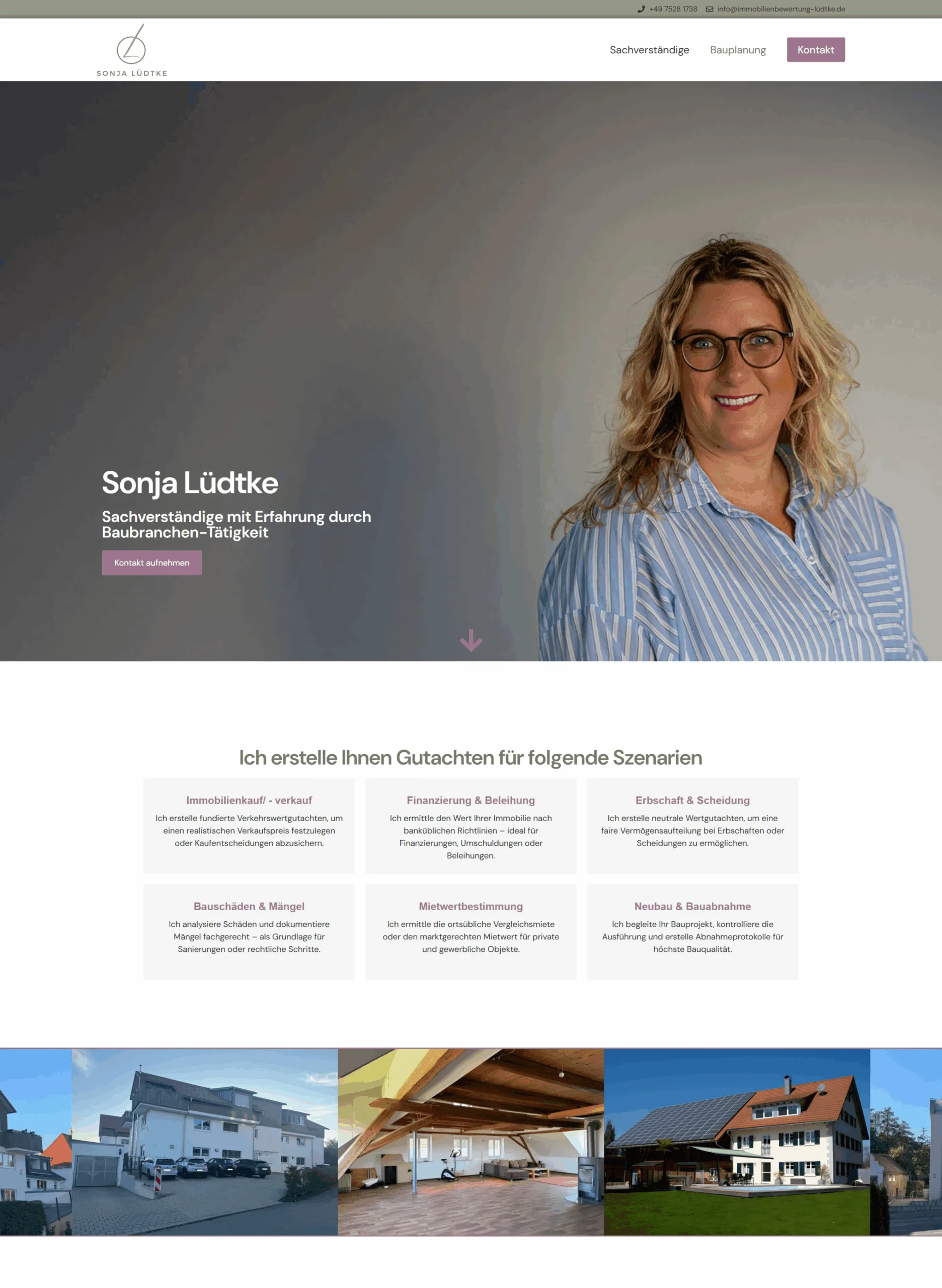 Sonja Lüdtke Sachverständige Website – Personal Branding und Corporate