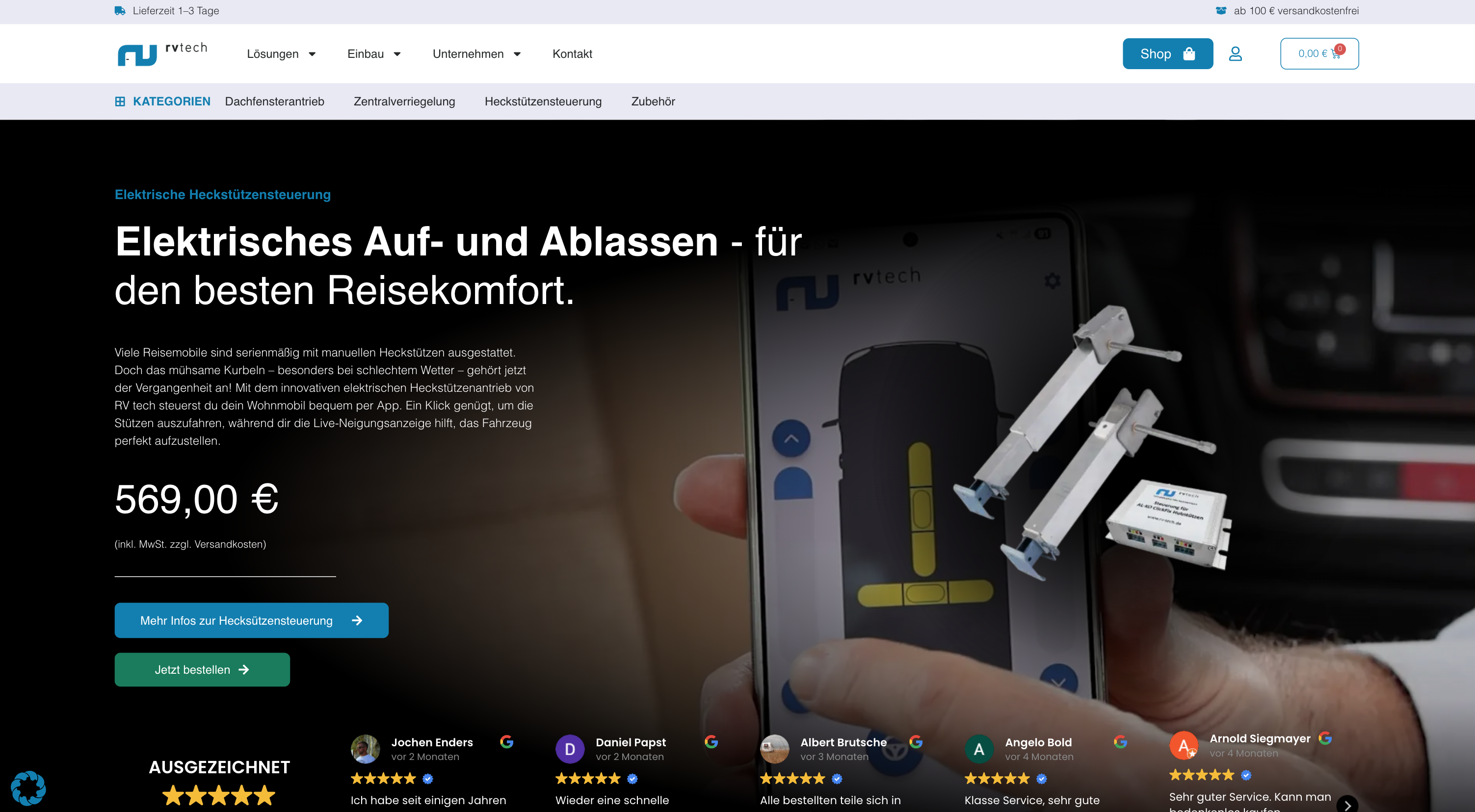 Vorschau Kundenprojekt RV Tech
